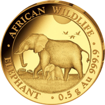 0,5g Gold Somalia Elefant 2022 PP