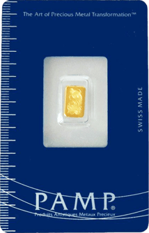 0,5g Goldbarren PAMP Suisse