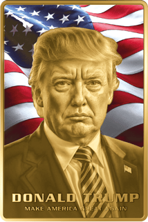 1/10 Unze Gold Donald Trump Make America Great Again (Auflage: 100)