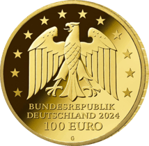 1/2 Unze Gold 100 Euro Der zerbrochene Krug - Kleist 2024 (Buchstabe: G | Auflage: 18.000)