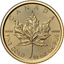 1/4 Unze Gold Maple Leaf 2025