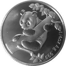 1/4 Unze Silber China Panda 2007