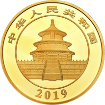 1kg Gold China Panda 2019 PP (Polierte Platte | Auflage: 500)