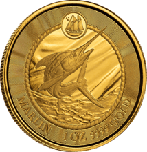 1 Unze Gold Cayman Islands Marlin Speerfisch 2023 (Auflage: 1.000)