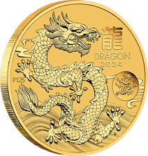 1 Unze Gold Lunar III Drache Privy Mark Drache 2024 (Auflage: 3.000)