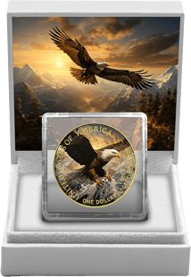 1 Unze Silber American Eagle 2023 Golden Eagle (Auflage: 100 | coloriert)