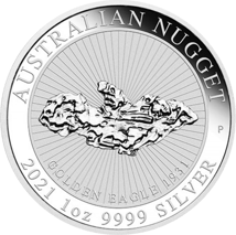 1 Unze Silber Australien Nugget Serie Golden Eagle 2021 (Auflage: 30.000)