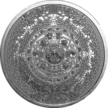 1 Unze Silber Aztekenkalender Cuauhtemoc