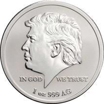 1 Unze Silber Donald Trump 45th U.S. President