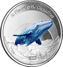 1 Unze Silber EC8 St. Vincent & The Grenadines - Humpback Whale 2023 (Auflage: 2.500 | coloriert)