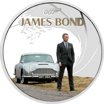 1 Unze Silber James Bond Daniel Craig 2024 (Auflage: 5.000 | Polierte Platte)