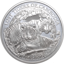 1 Unze Silber Kambodscha Lost Tigers 2024 (Auflage: 10.000)