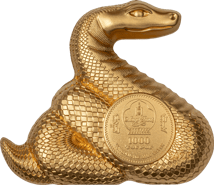 1 Unze Silber Nimble Snake 2025 (Auflage: 888 | teilvergoldet)