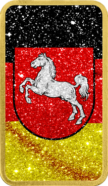 1 Unze Silberbarren Niedersachsen (Auflage: 100 | teilvergoldet)