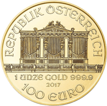 1 Unze Wiener Philharmoniker Gold 2017