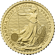 50 x 1/10 Unze Gold Britannia 2025