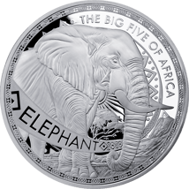 Big Five of Africa Silber Set 2025 (Auflage: 555 | Prooflike)