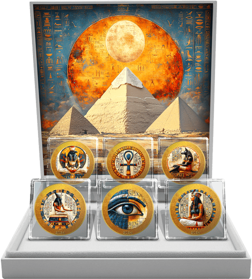 Goldenes Ägypten Silber Set 2024 (Auflage: 100 | teilvergoldet)