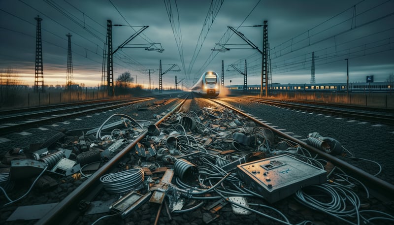 Metalldiebstahl legt Bahnverkehr lahm: Ein Symptom tiefer liegender Probleme