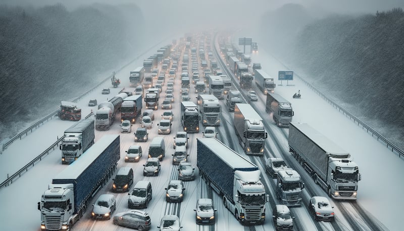 Winterliches Verkehrschaos: Schneefall sorgt für Stillstand auf Deutschlands Autobahnen